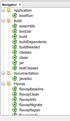 Navigation of Gradle build script