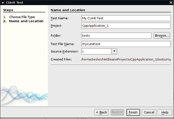 c unit create mycunittest