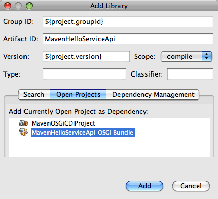 cdi add dependency