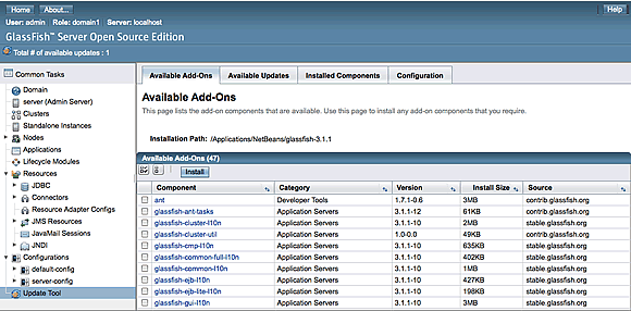 cdi glassfish addons