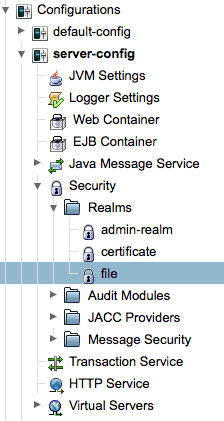 console file realm