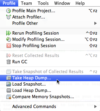 take heap dump