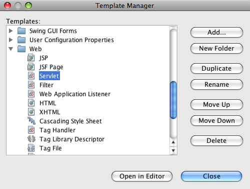 template manager