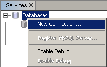 databases ctxmenu newconnection
