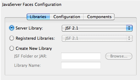 libraries tab