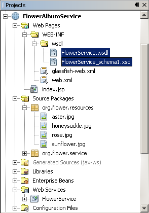 generated wsdl and schema