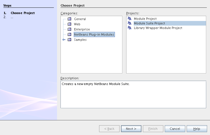 createsuite1 DevFaqAppClientOnNbPlatformTut